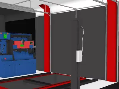 Car Garage 3d Model 3D model