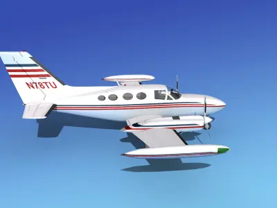 Cessna 421 Golden Eagle V02 3D model