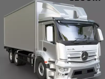 Mercedes Benz Antos Cargo Truck Free 3D model