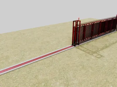 Fence Gate Free 3D model