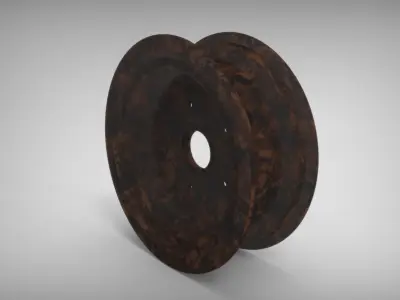 Steel Wheel Free 3D model