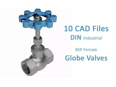 Globe Valves - BSP Threaded Ends -  3D model