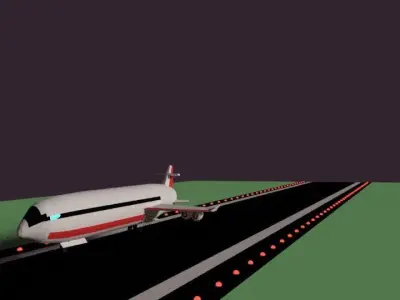 boeing plane Free low-poly 3D model