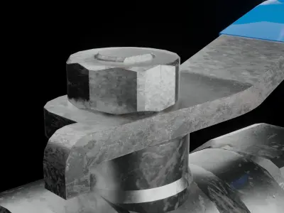 BALL VALVE Low-poly 3D model