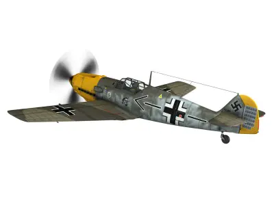 Messerschmitt - BF-109 E - JG26 3D model