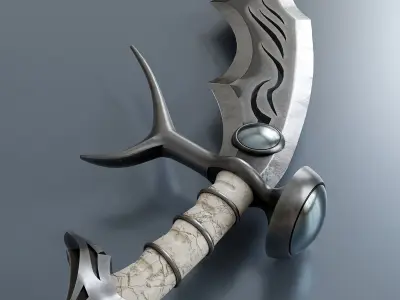 Fantasy Melee Weapon A3 Low-poly 3D model