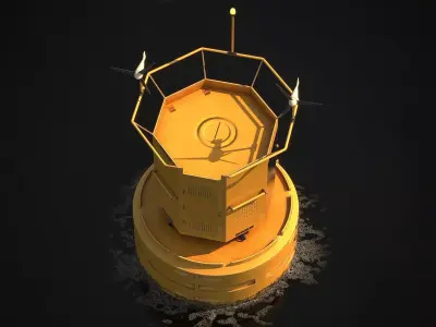Sea Buoy v5 Low-poly 3D model