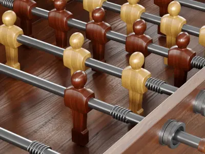 RH Vintage Industrial Foosball Table by Restoration Hardware 3D model