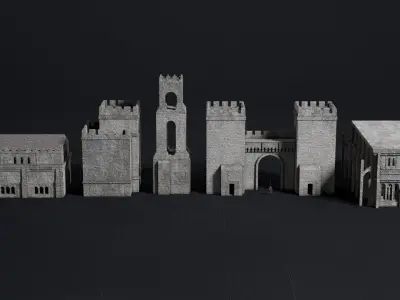 Medieval Building Pack Vol 01 Low-poly 3D model