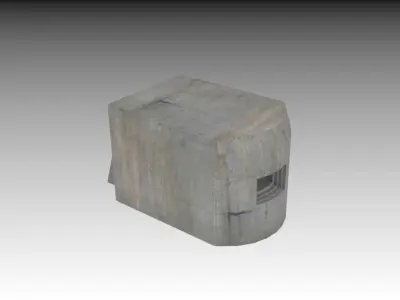 Small bunker Free low-poly 3D model