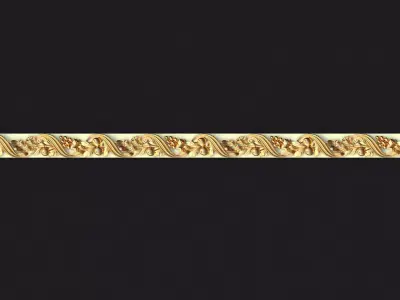 carved baguette  3D model