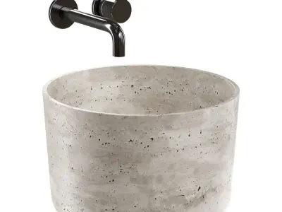 Geminy countertop washbasin 3D model