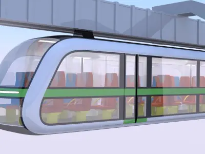 Sky train concept 2023 3D model