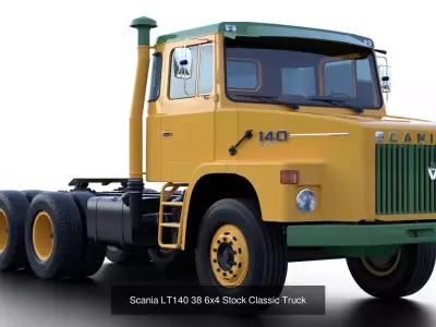 Scania LT140 1970s Classic Truck 3D Model Pack