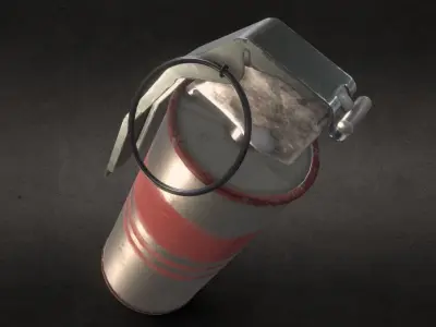 Hand grenade Free low-poly 3D model purchase