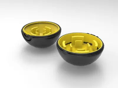 Pokeball grinder ready to print 3D print model