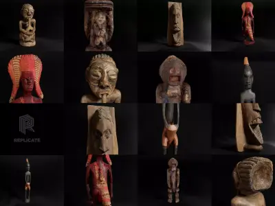 African Statues Pack