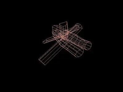 Survival bonfire Free low-poly 3D model