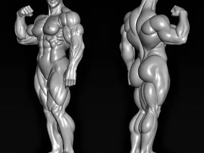 gym lady 3D print model
