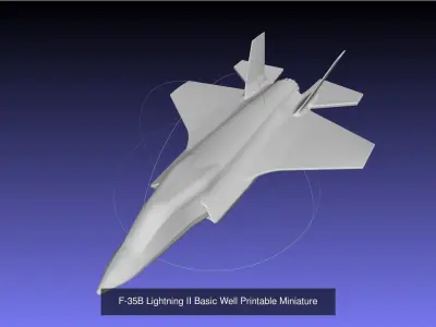 Printable Aircraft Miniatures 3D Model Collection