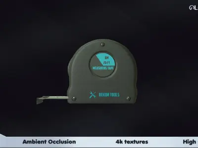 Measuring tape Low-poly 3D model purchase