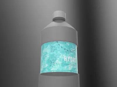 Water Bottle M3 Low-poly 3D model