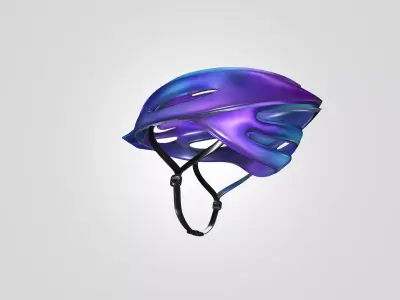 Sport Cycling Helmet - Game Ready 3D Model Free low-poly 3D model