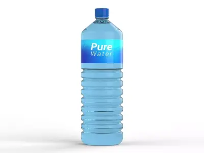 blue water bottle 3D model