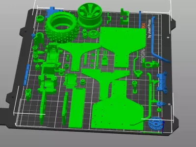 RC Truggy 1 10 Off Road Racing Car 3D Model High Detail 3D print model