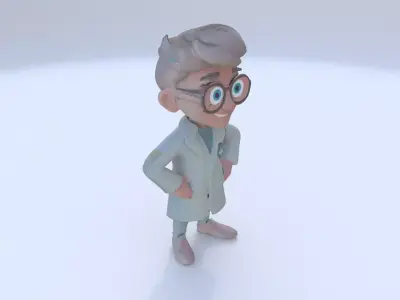 Pharmacist male 3D model
