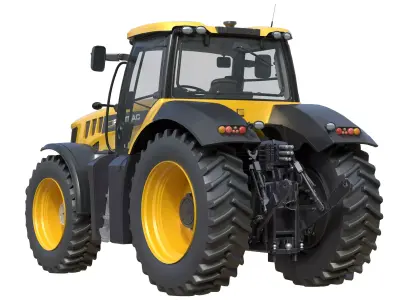 JCB Fastrac Tractor 8000 Low-poly 3D model