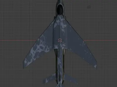 cyan 1 fighter jet 3D print model