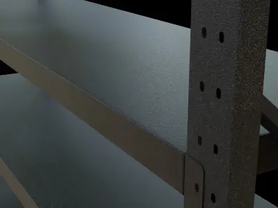 Black shelf 3D model