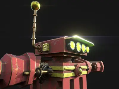 Robot Action Figure 3D model