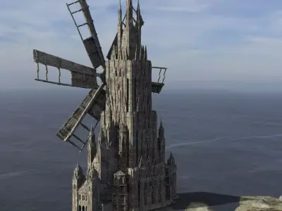 Innsmouth Windmill Top 3D 3D model