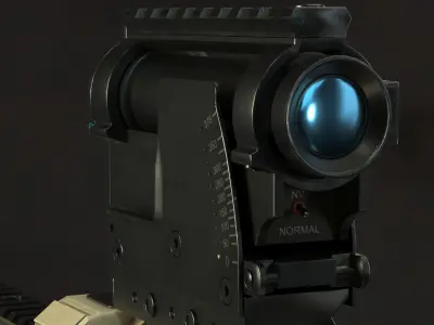 Milkor MGL-140 Low-poly 3D model Low-poly 3D model