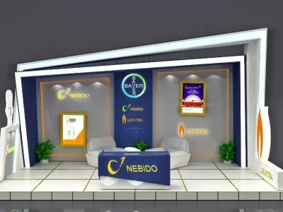 exhibition booth 3D model
