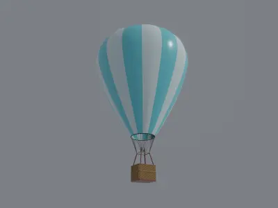 Hot Air Balloon 3D model 3