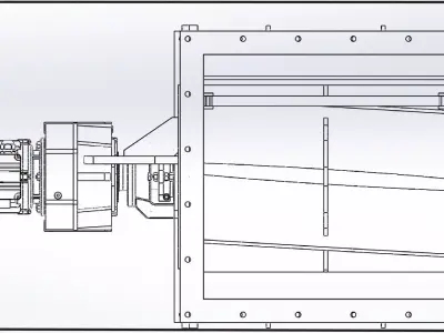 air lock 630X710X rotary feeder 3D model
