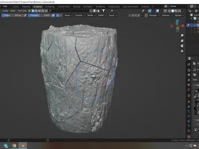 Realistic Crystal 3D model
