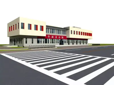 Commercial Building 3D model 137