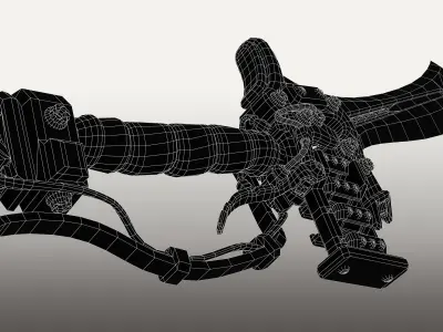 Cyberpunk Sword Low-poly 3D model purchase
