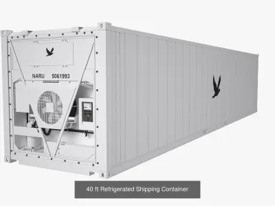 Refrigerated Shipping Containers 3D Model Pack