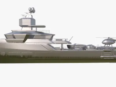 Sea Ship Nautilus 45 3D Model 3D model