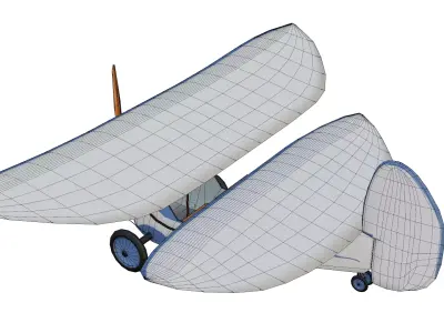 Mignet HM14 Pou du Ciel Low-poly 3D model