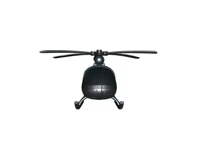 Detailed Military Helicopter 3D Model 3D model