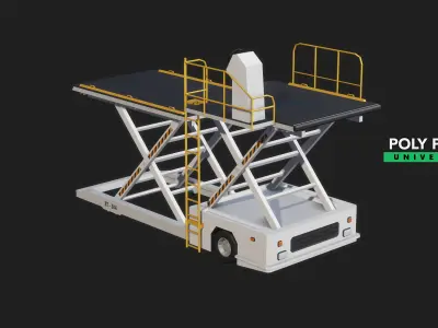 Poly Pro Vehicles Airport Low-poly 3D model