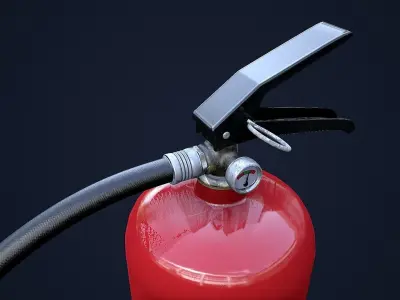 Fire Extinguisher 1 Plus 1 PBR Game Ready Low-poly 3D model