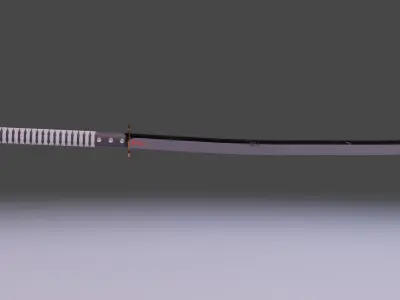 Katana The Last Dragon  Free low-poly 3D model