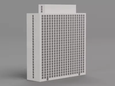 Paper Skyscraper V10 Low-poly 3D model